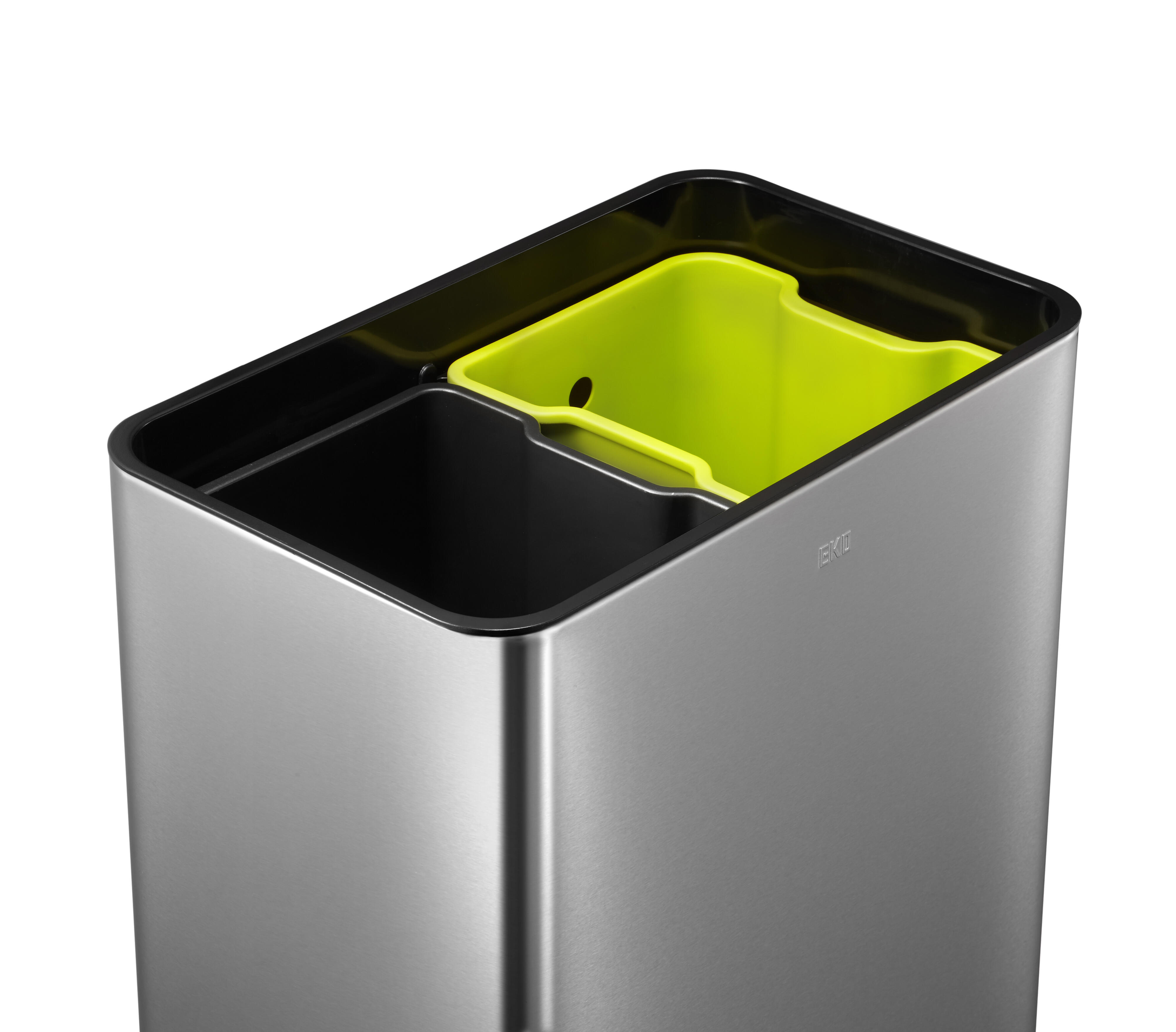 Papperskorg Eko Recycle Mirage Sensor Bin Matt S/S 20+20L