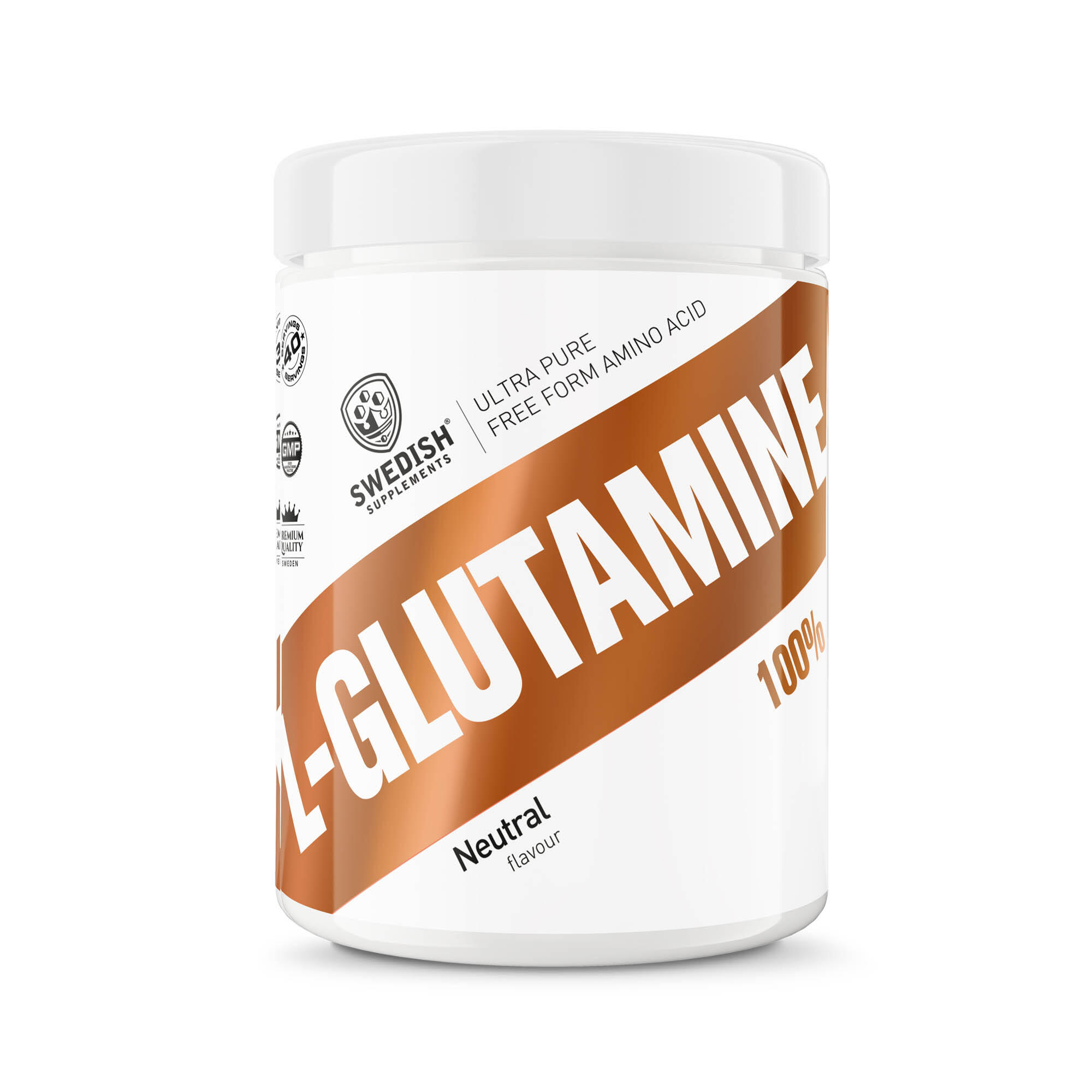 Kosttillskott Swedish Supplements L-Glutamine 100% 400g