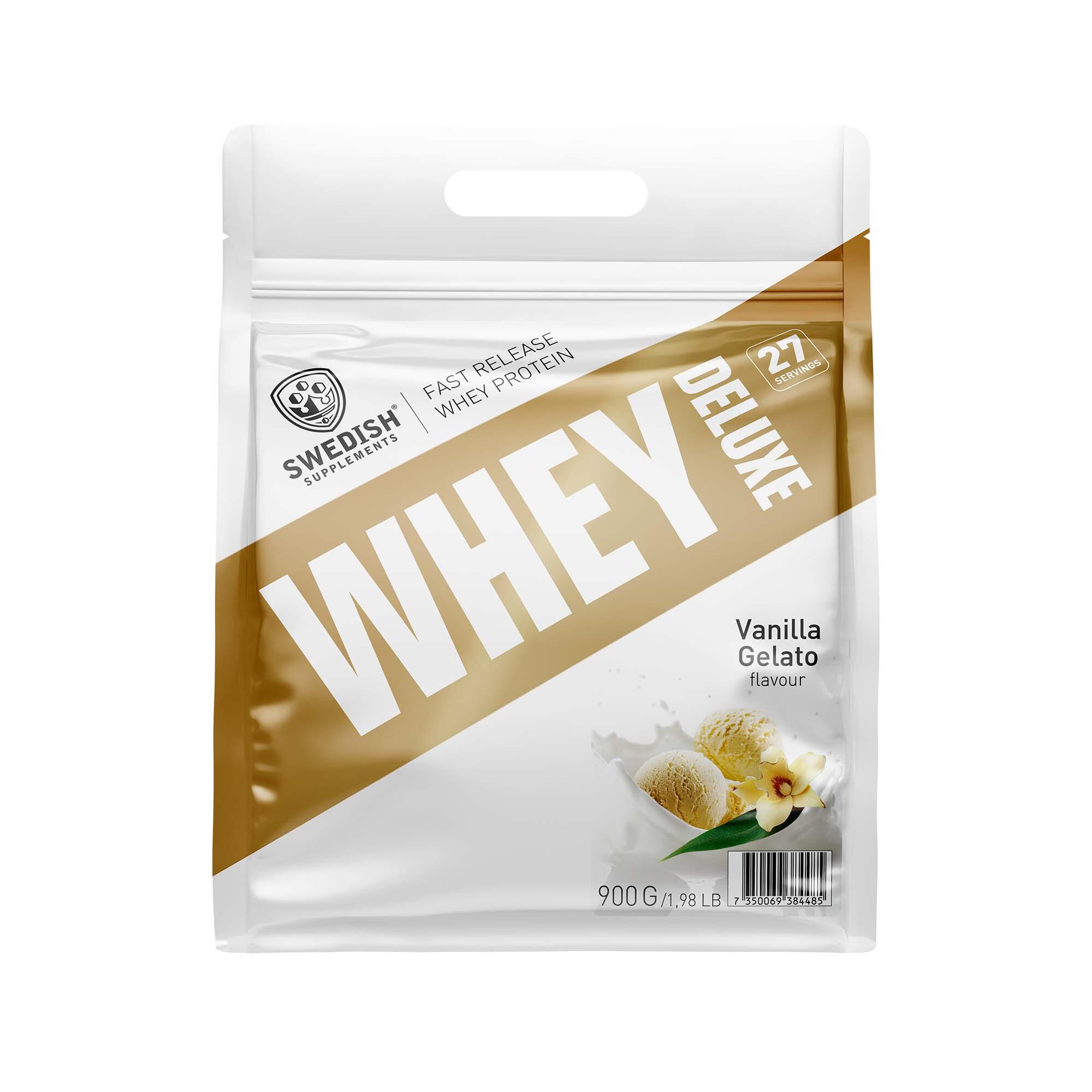 Kosttillskott Swedish Supplements Whey Protein Deluxe Vanilla Gelato 900g