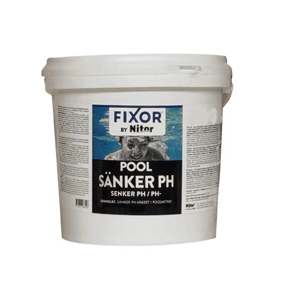 Sänker pH Fixor by Nitor för Pool 3kg