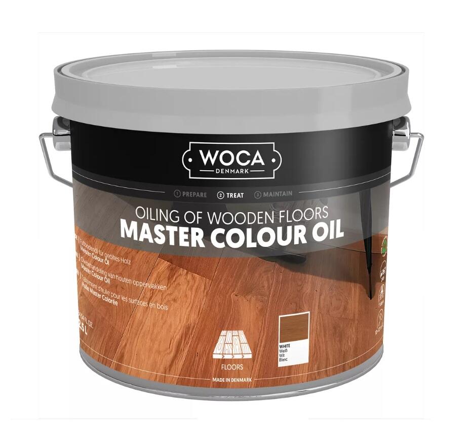 Trägolvolja Woca Master Colour Oil Vit 2.5L