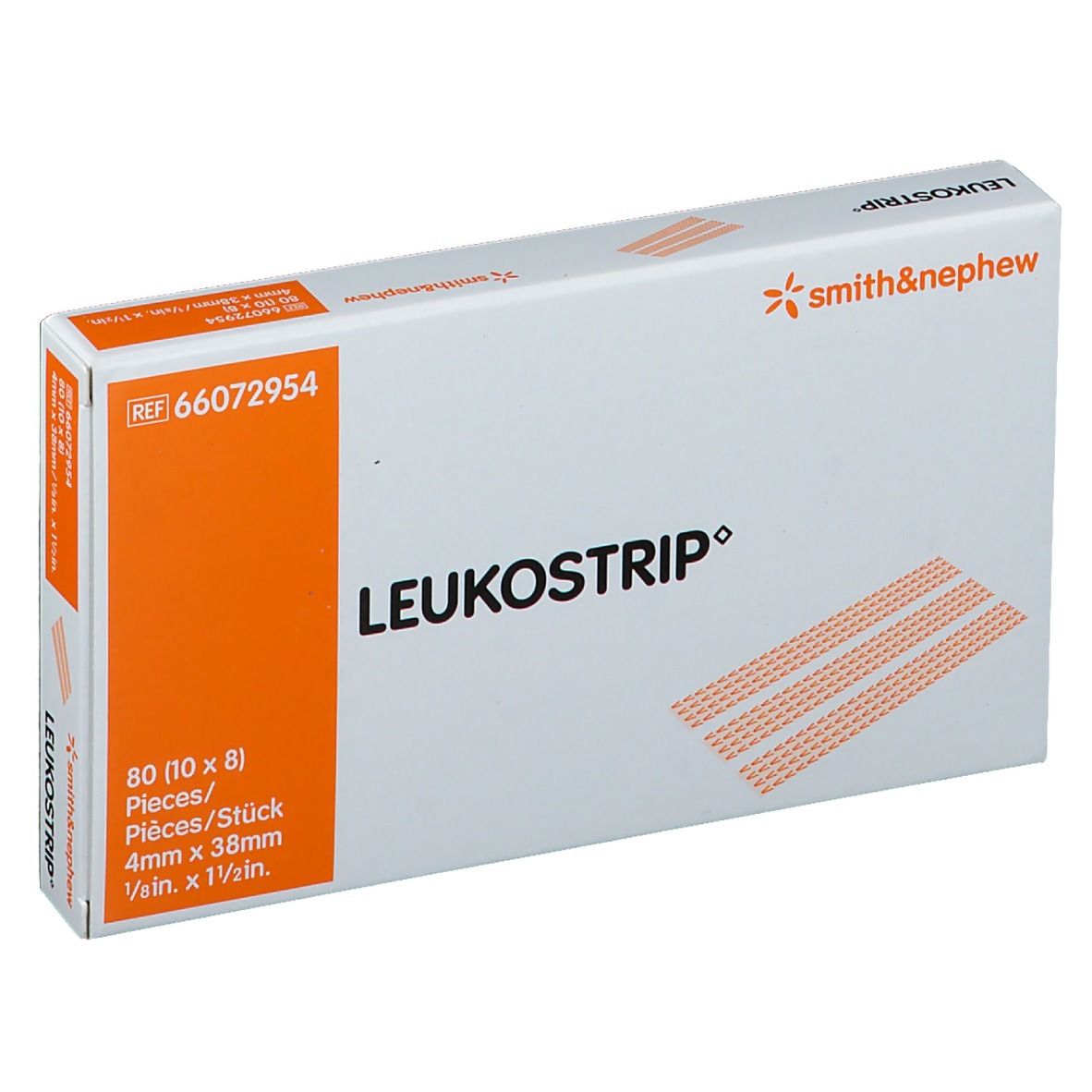 Suturtejp Leukostrip Elastisk Steril 4x38mmx8st 400st