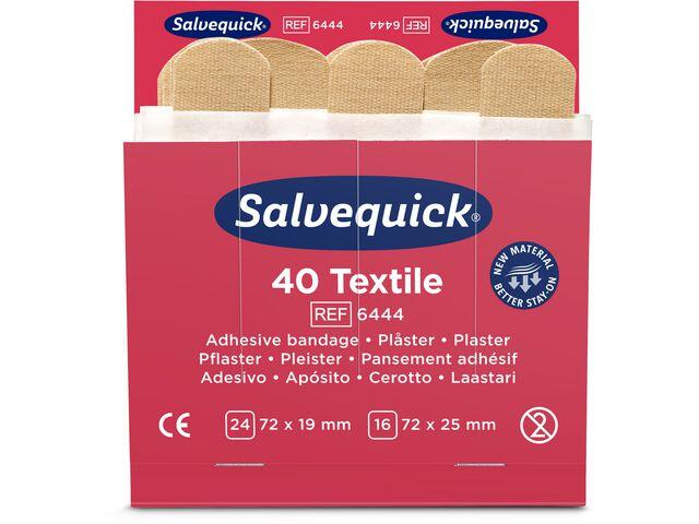 Plåster Salvequick Refill Textil 40st