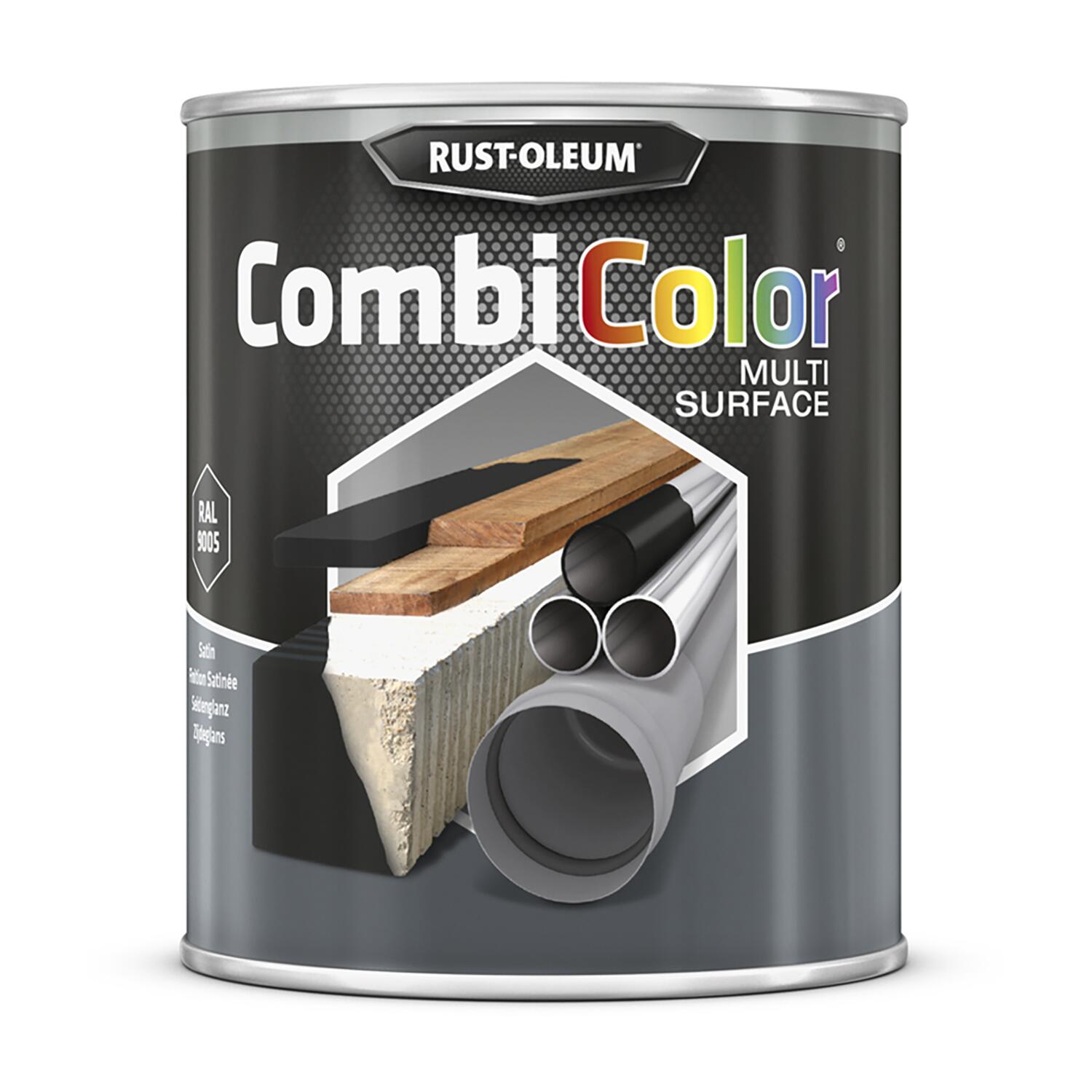 Combicolor Rust-Oleum Multi Surface Svart Satin RAL9005 750ml