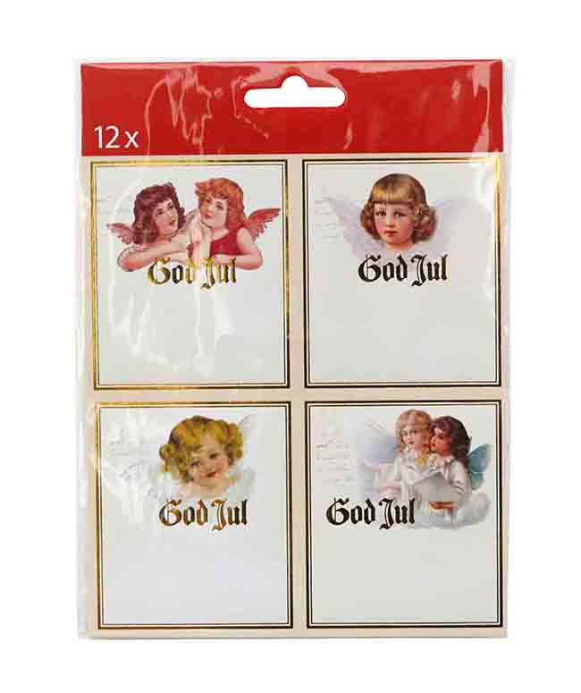 Juladress Hedlunds Självhäftande 12-pack