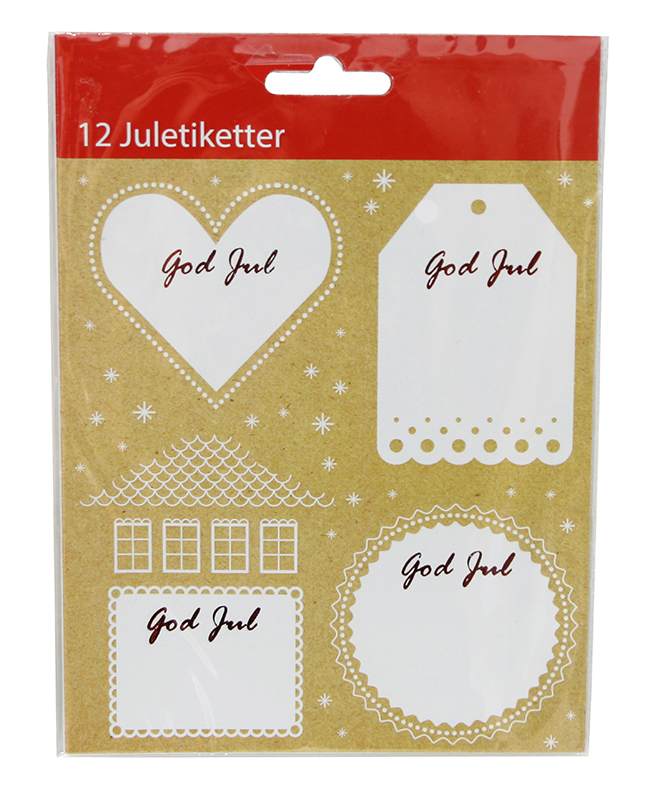 Juladress Hedlunds Självhäftande 13x30cm