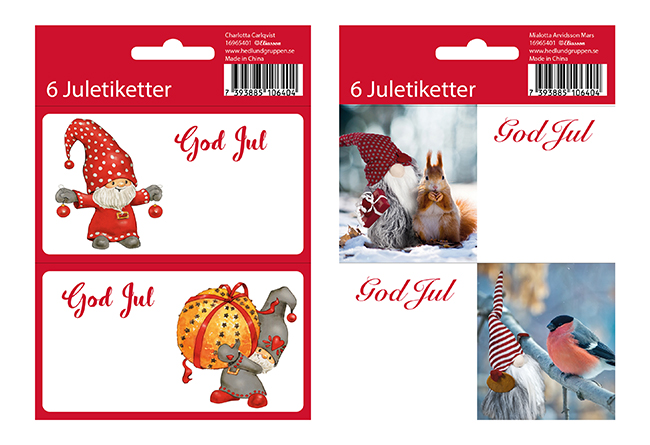 Juladress Hedlunds 10.5x15cm 6-pack