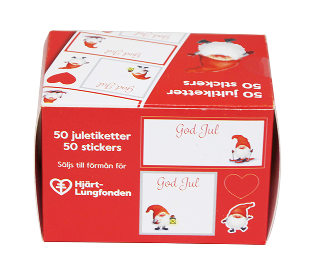 Rulletiketter & Stickers Hedlunds Hjärt- & Lungfonden