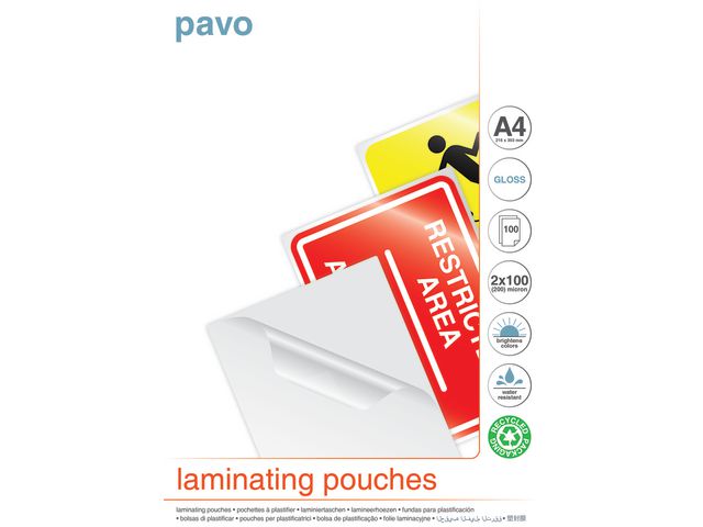 Laminat Transparent 100mic A4 100st