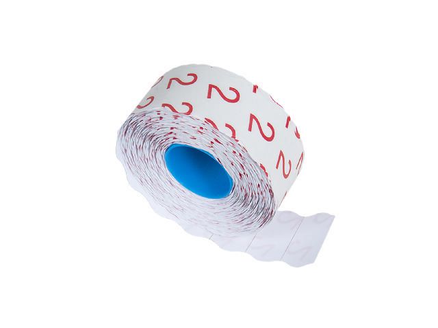 Prisetikett Nordic Brands G2 Vit 26x16mm 7200st