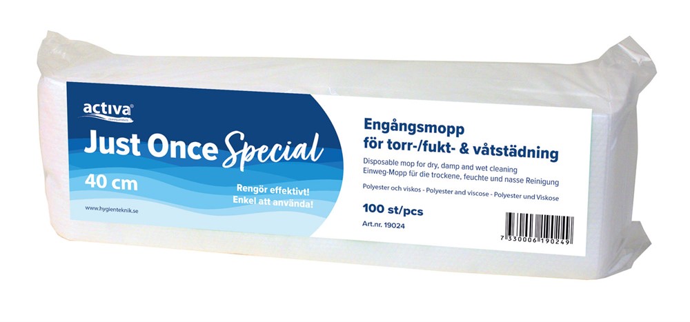 Engångsmopp Activa Just Once Special 40cm 100st