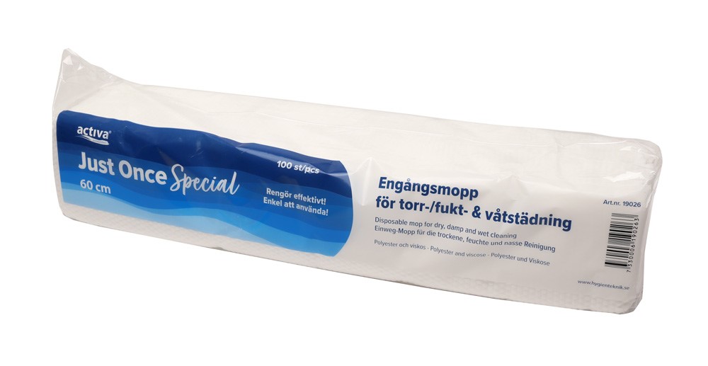 Engångsmopp Activa Just Once Special 60cm 100st