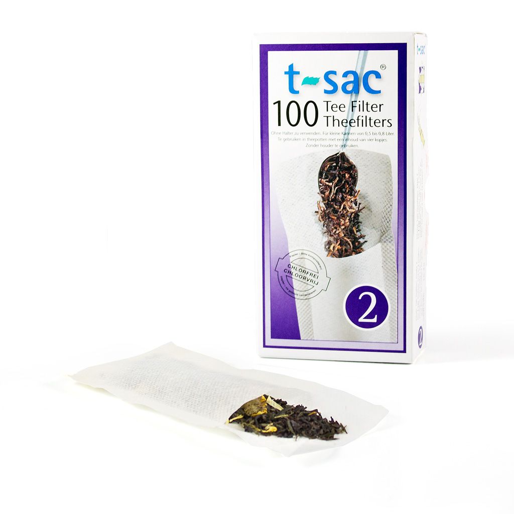 Tefilter T-Sac Tekanna 0.8L Storlek 2 100/box