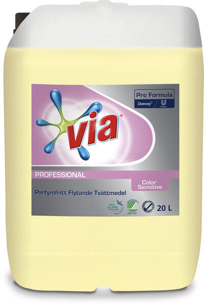 Flytande Tvättmedel Via Pro Formula Color Sensitive 20L