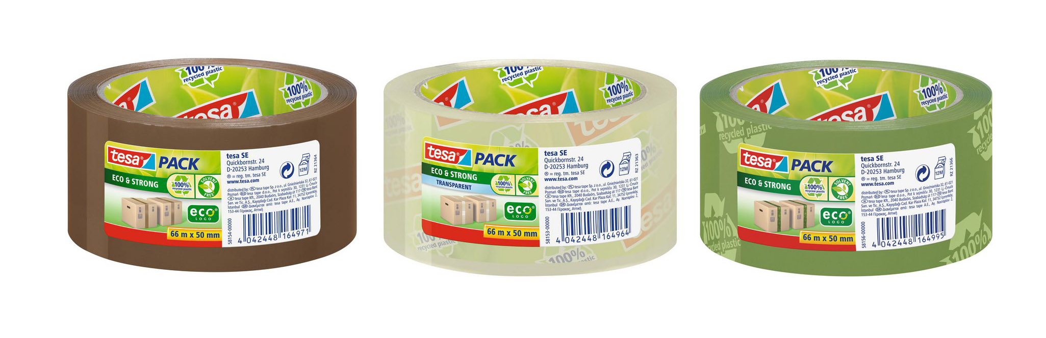 Packtejp Tesa Eco Strong Klar 50mmx66m