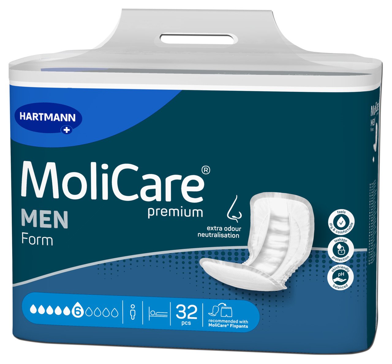 Inkontinensskydd MoliCare Premium Form 6D Men 6 Droppar 32st