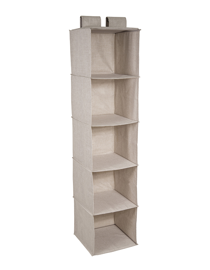Garderobsförvaring Bigso Hanging Closet Organizer Beige