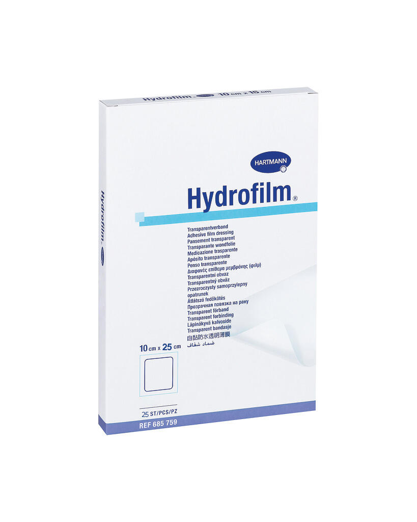 Filmförband Hydrofilm för Säkert Sårskydd 10x25cm 25st