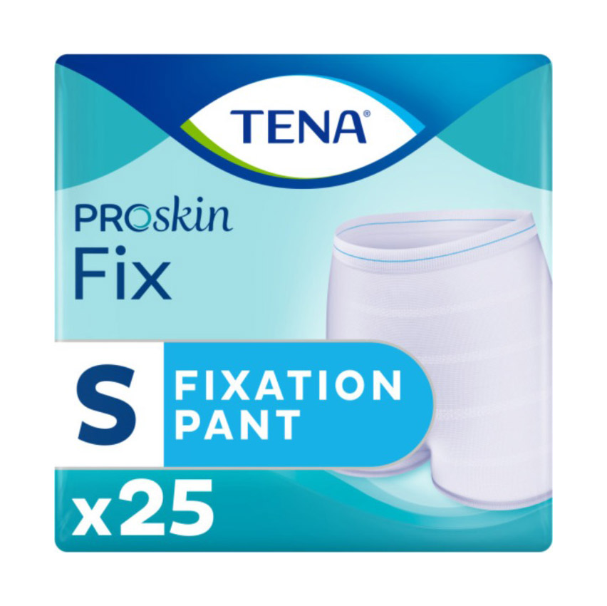 Fixeringsbyxa Tena Fix Tunn utan Ben Gul S 25st