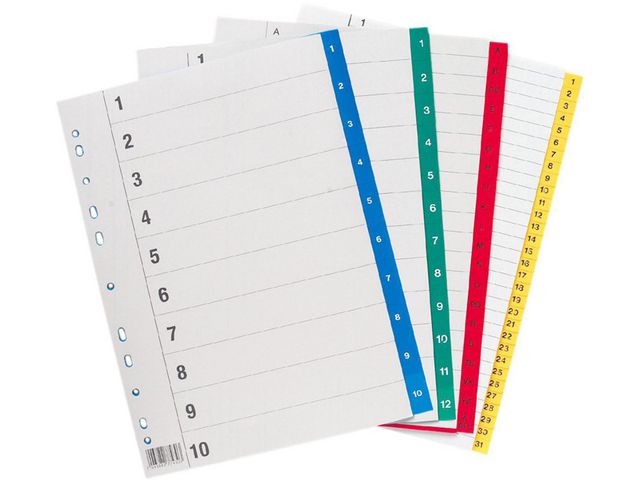 Plastregister Nordic Brands Plastoreg Orange A4 1-5 Flikar