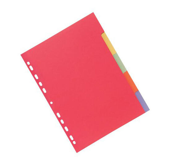 Kartongregister Färger A4 5-Flik