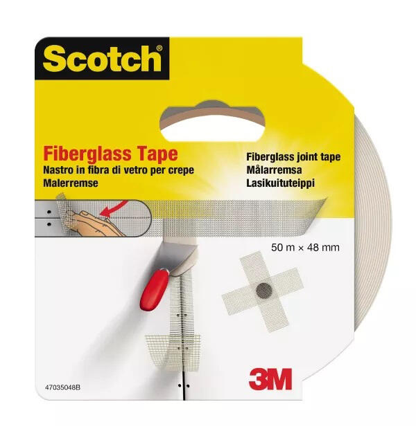 Glasfibertejp 3M Vit 48mmx50m Glasfibertejp 3M Vit 48mmx50m