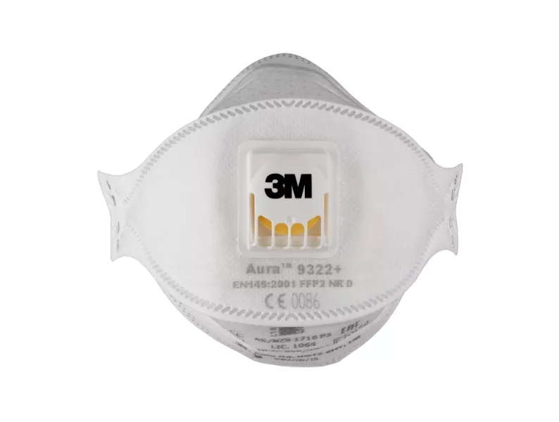 Andningsskydd 3M 9322+ FFP2 Venti 5st