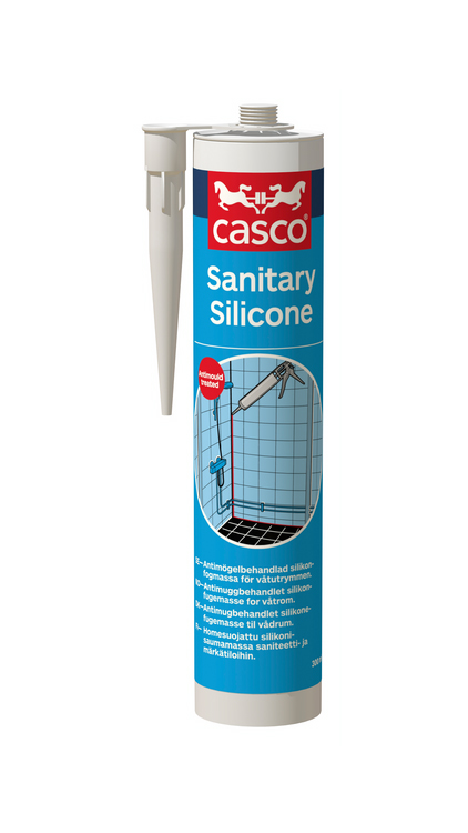Våtrumssilikon Casco 4096 Svart 300ml