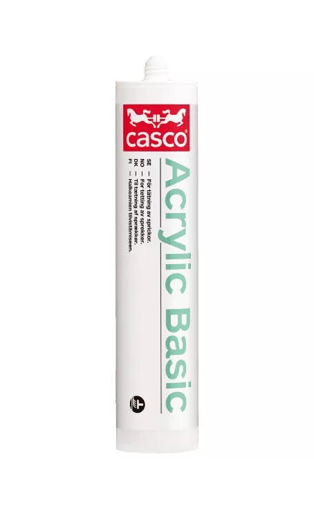 Akrylfogmassa Casco Basic 3912 Gråvit 300ml