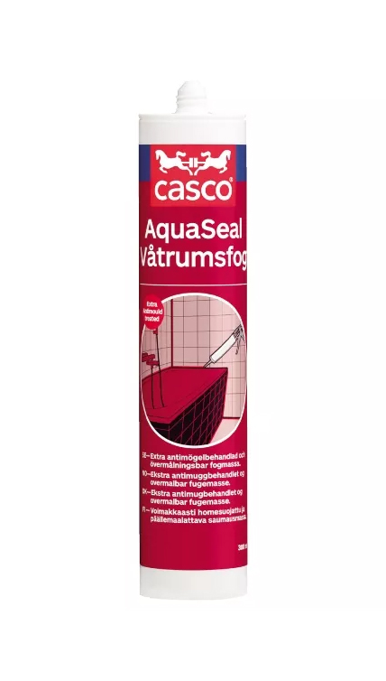 Våtrumsfog Aquaseal Casco Vit 300ml