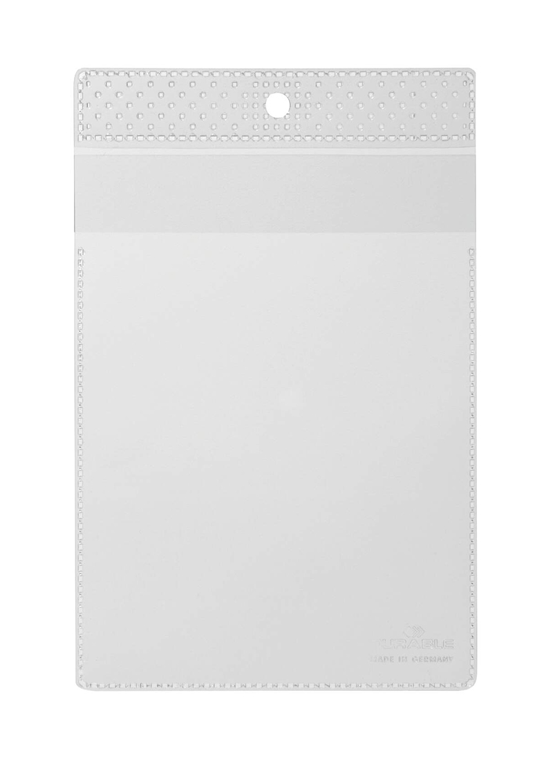 Skyltficka Durable med hål Frihängande Transparent A6 10st