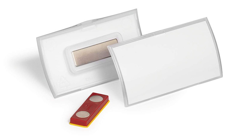 Namnskylt Durable Click Fold Magnet Fix PP 40x75mm 10st