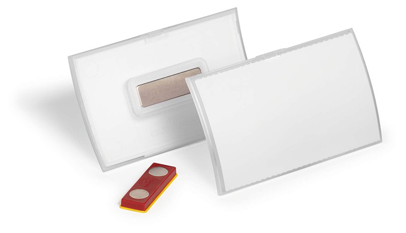 Namnskylt Durable Click Fold Magnet Fix PP 54x90mm 10st