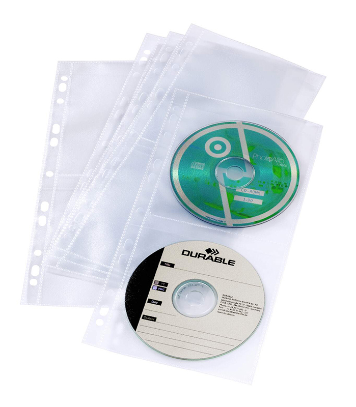 Pärmficka Durable CD/DVD Light Transparent S 5st