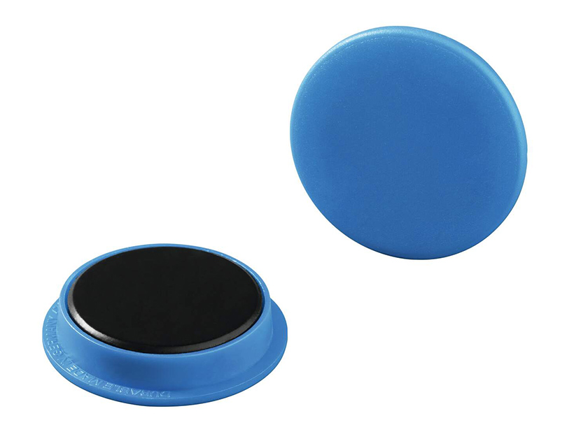 Magneter Durable Runda Storpack Blå 37mm
