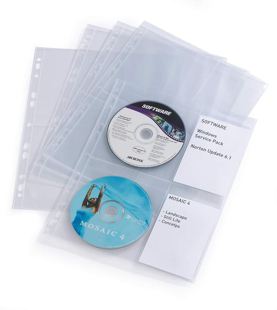 Pärmficka Durable CD/DVD Cover Light Transparent M A4