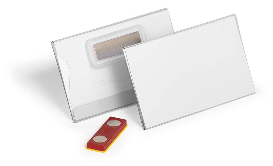 Namnskylt Durable Magnet Fix Transparent 54x90mm 25st