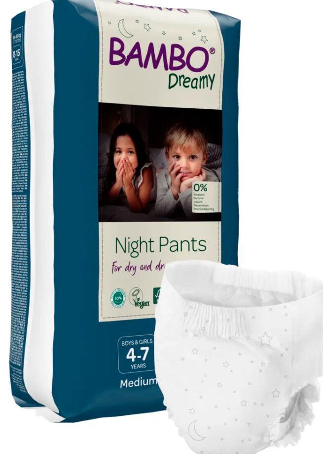 Byxblöja Bambo Dreamy Night Pants Boy 4-7år 15-35kg 10st