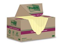 Notes Post-it SS Recycled Gul 47.6x47.6mm 12st