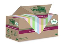 Notes Post-it SS Recycled Sorterade Färger 76x76mm 18st