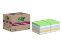 Notes Post-it SS Recycled Sorterade Färger 76x76mm 12st