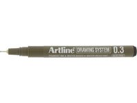 Fineliner Artline EK233 Svart 0.3mm