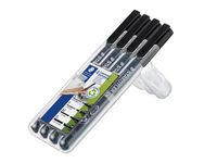 Universalpenna Staedtler Lumocolor Svart 4st