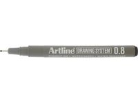 Fineliner Artline EK238 Svart 0.8mm