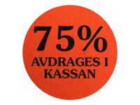 Etikett Nordic Brands 75% Avdrages i Kassan 2000rl