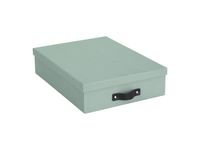 Förvaringsbox Bigso Box med Lock Kartong Mint A4