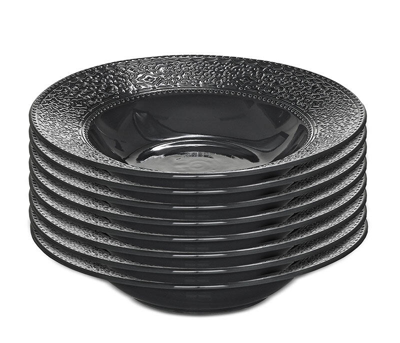 Servis set Djup Tallrik Cult Design Orient Asfalt 25cm Servis set Djup Tallrik Cult Design Orient Asfalt 25cm