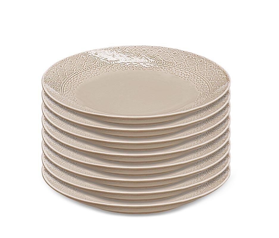 Servis set Tallrik Cult Design Orient Nougat 27cm Servis set Tallrik Cult Design Orient Nougat 27cm