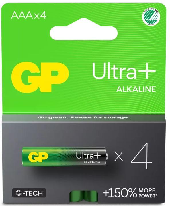 Batteri GP Ultra Plus AAA LR03 4st