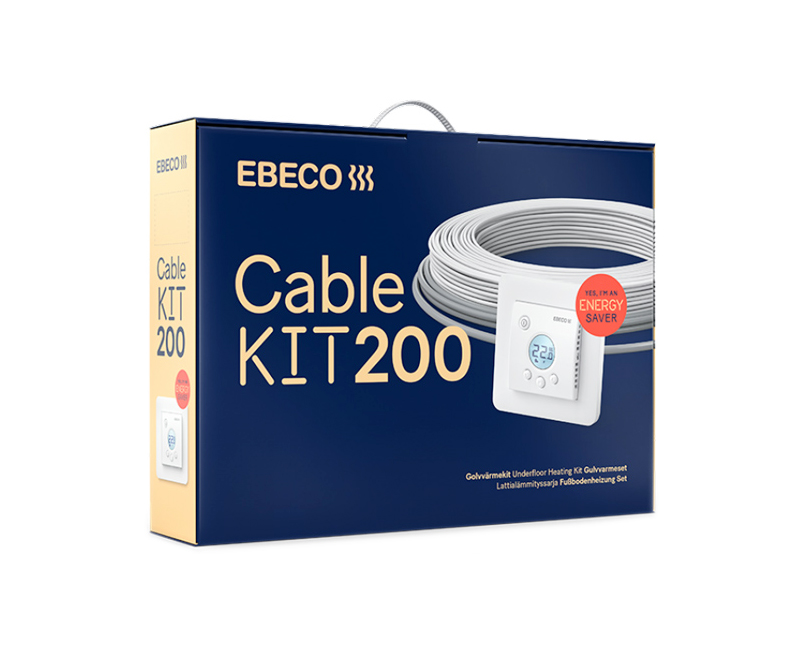 Golvvärme Ebeco Cable Kit 200 - 18.5m 200W
